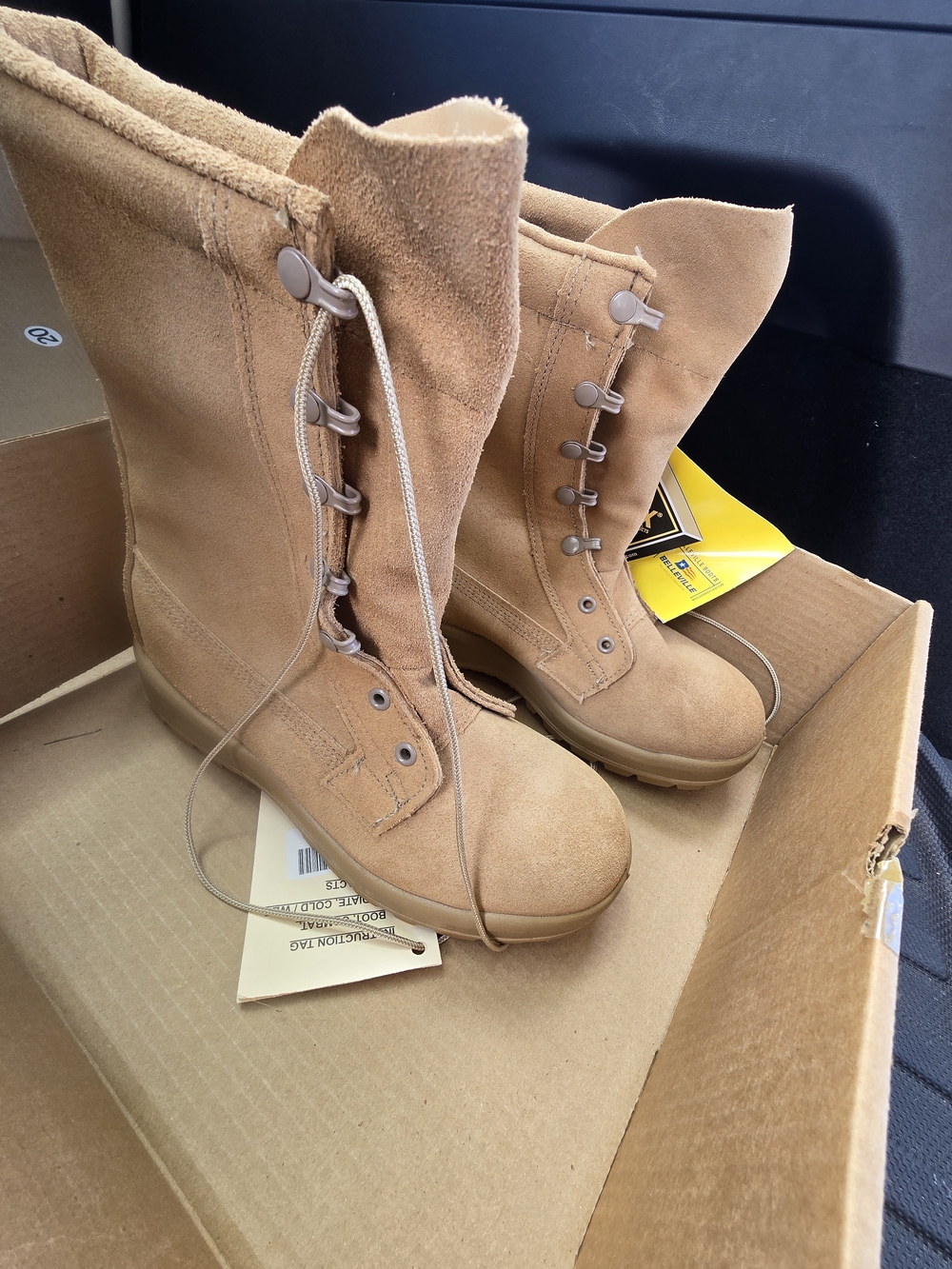 Men's Tactical Suede Boots - Tan